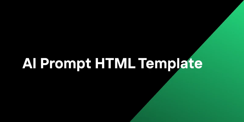 Simplify AI Prompt HTML Template Generation for Developers