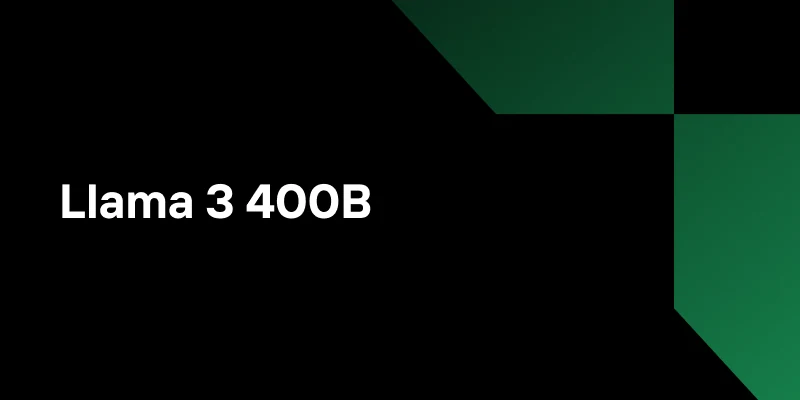 Advanced AI Development with Llama 3 400B