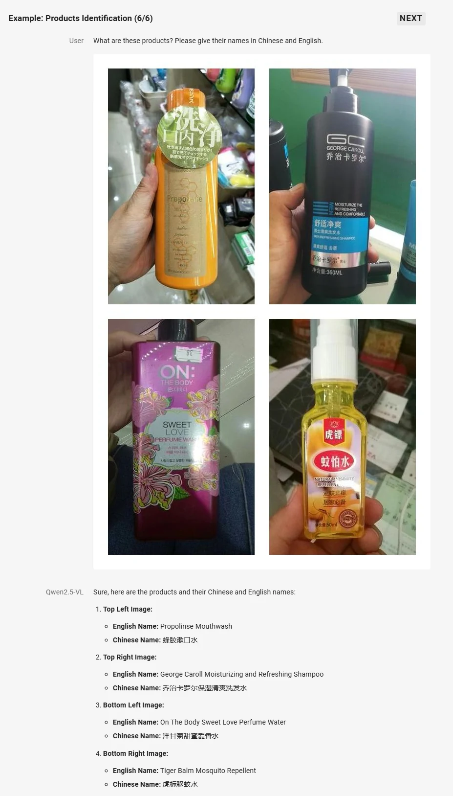 PRODUCTS IDENNNTIFICATION  via Qwen2.5-VL