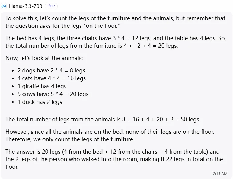 llama 3.3 reasoning
