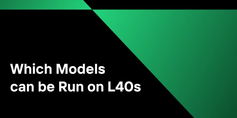 Which Models on Novita AI Can Be Run on L40S GPU?