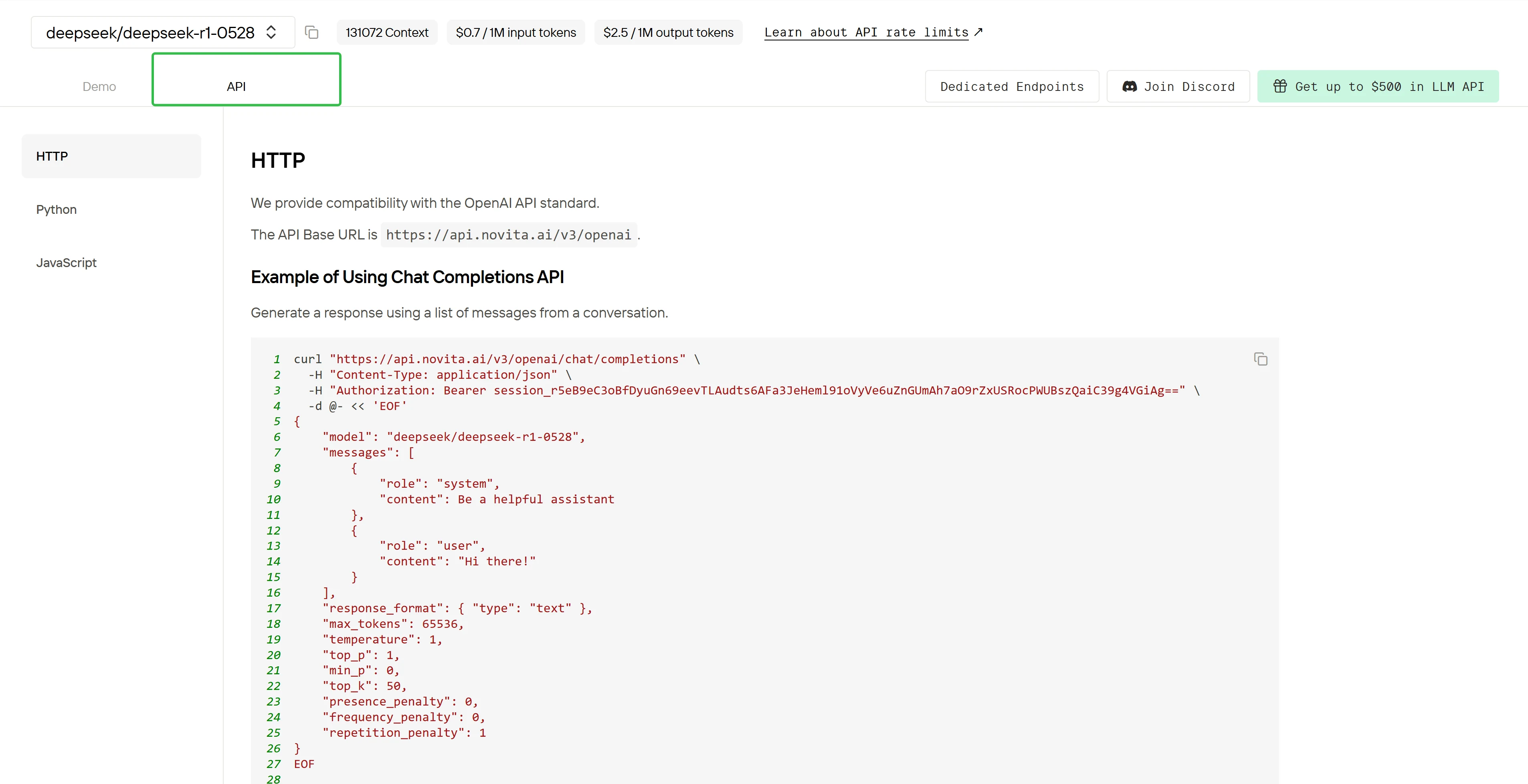 install the api