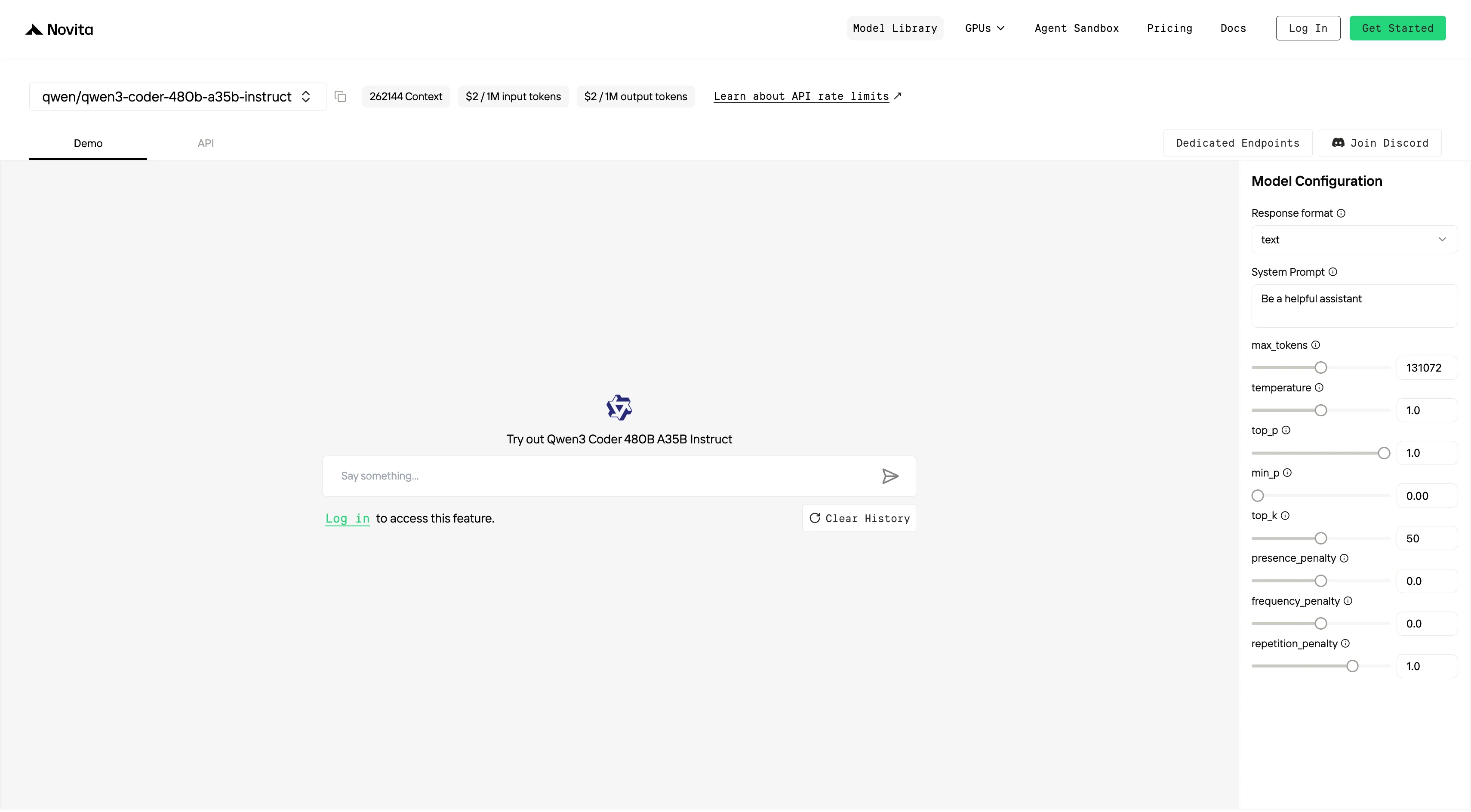 Start Your Free Trial on qwen 3