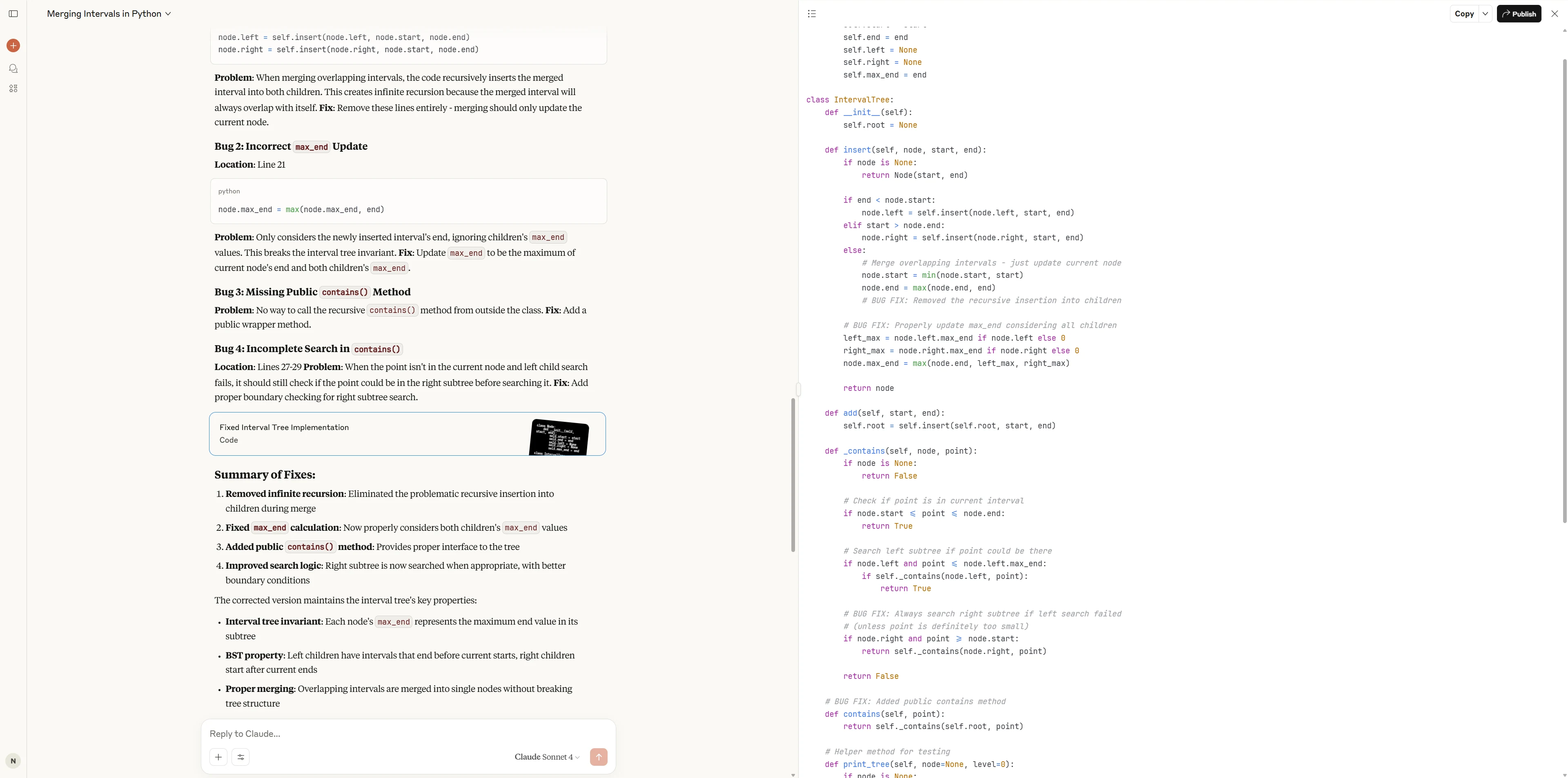 Claude 4 Sonnet debugging performance