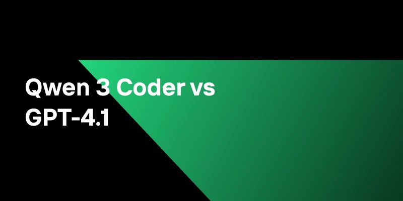 Can Qwen3 Coder Outperform GPT-4.1 at a Quarter of the Cost?