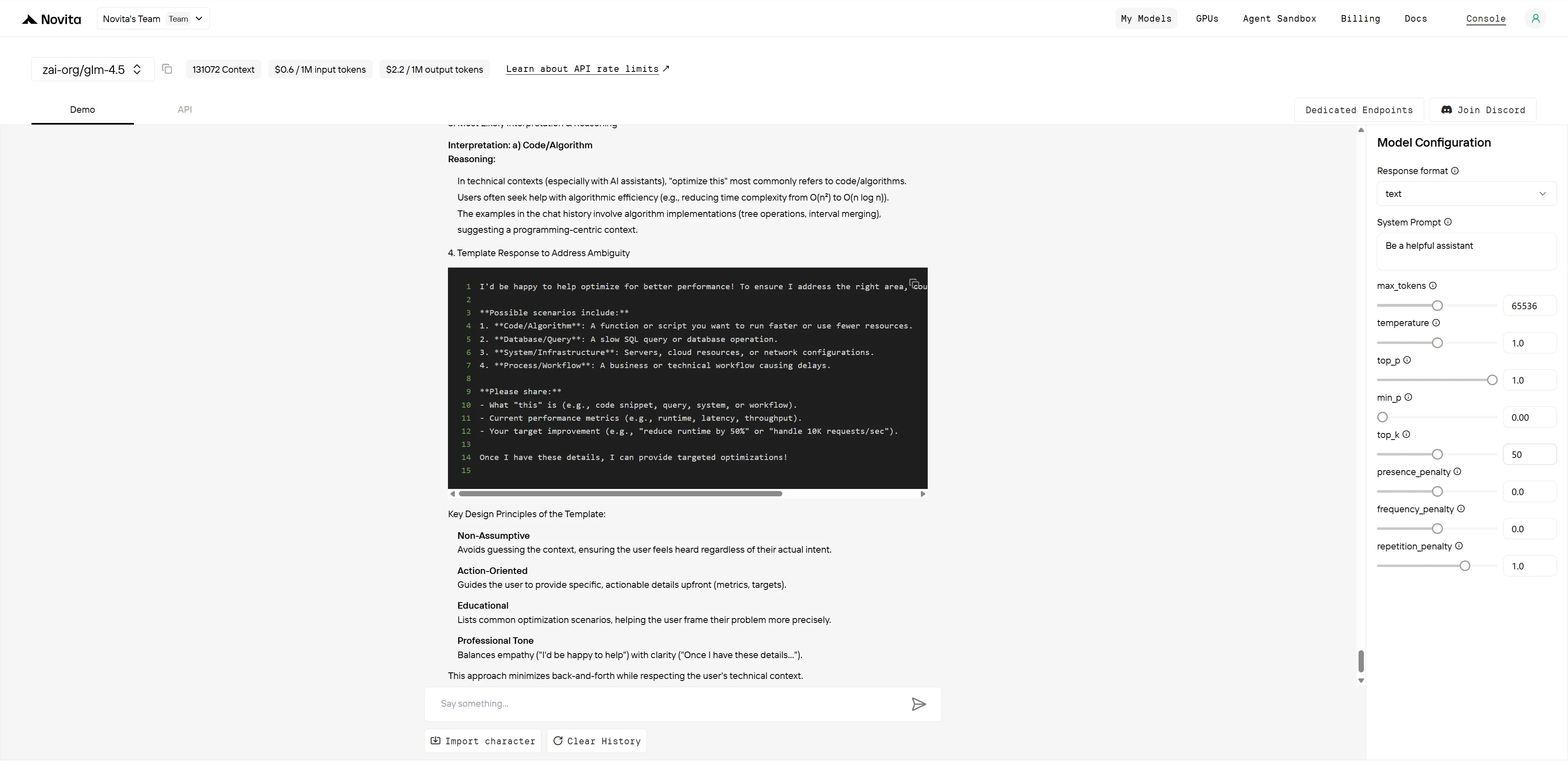 GLM 4.5 Ambiguous Queries Challenge