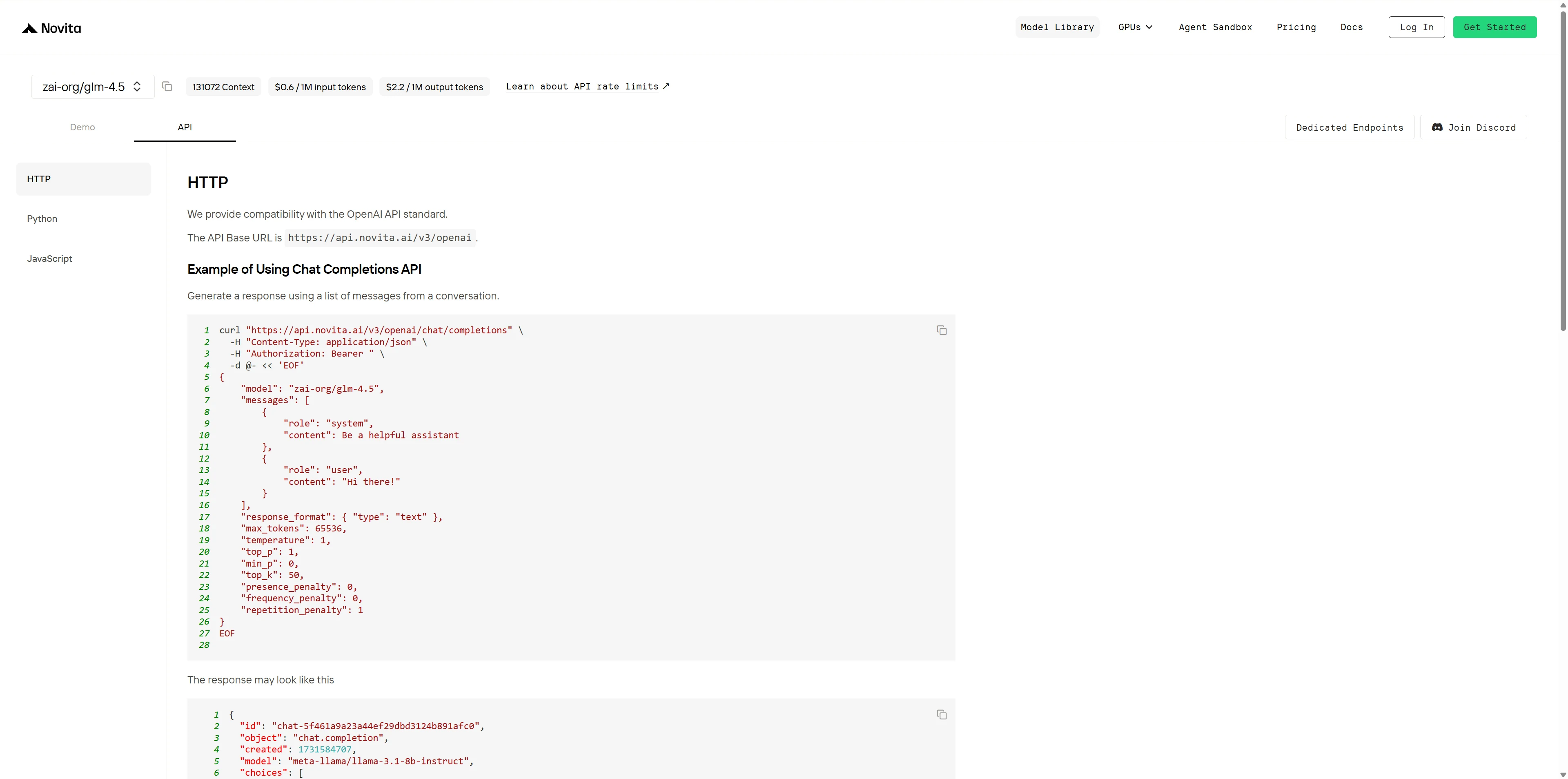 install api