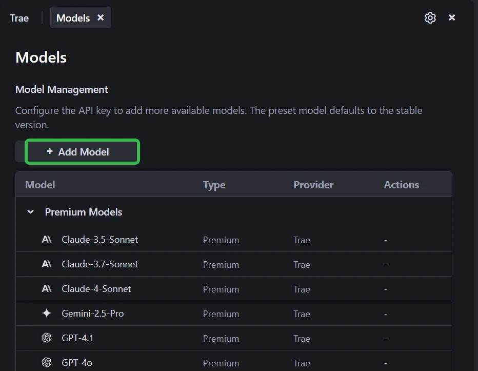 Add a Custom Model