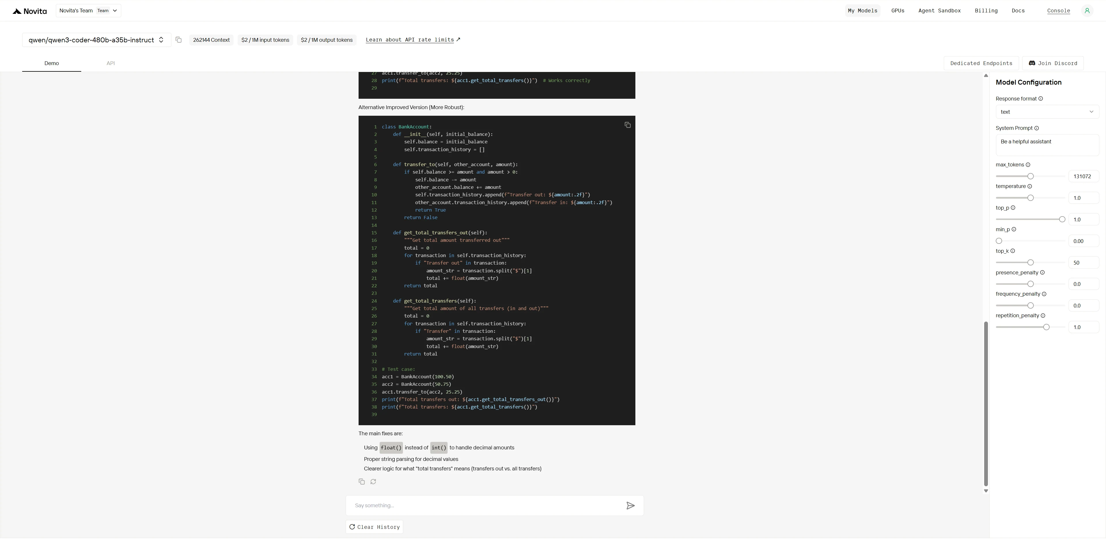 en3-Coder-480B-A35B-Instruct debugging performance