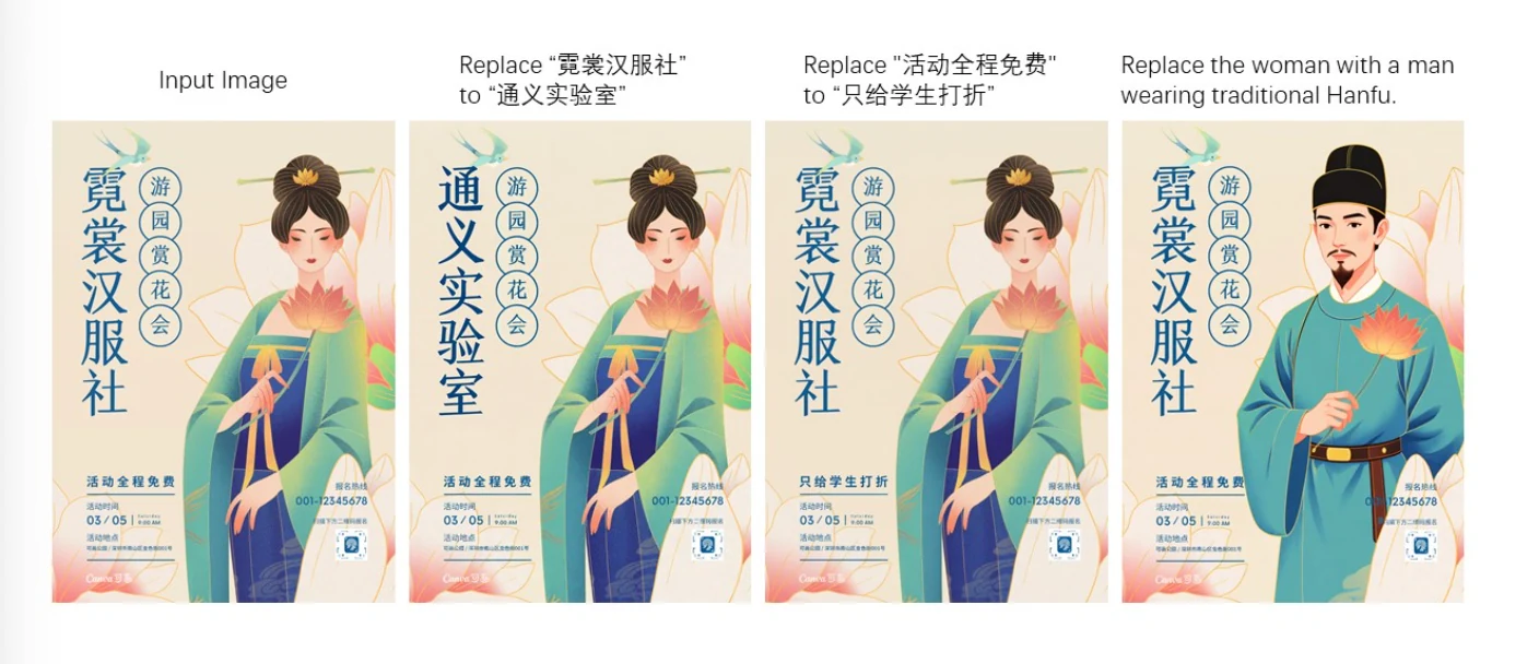 Precise Text Editing of qwen image edit