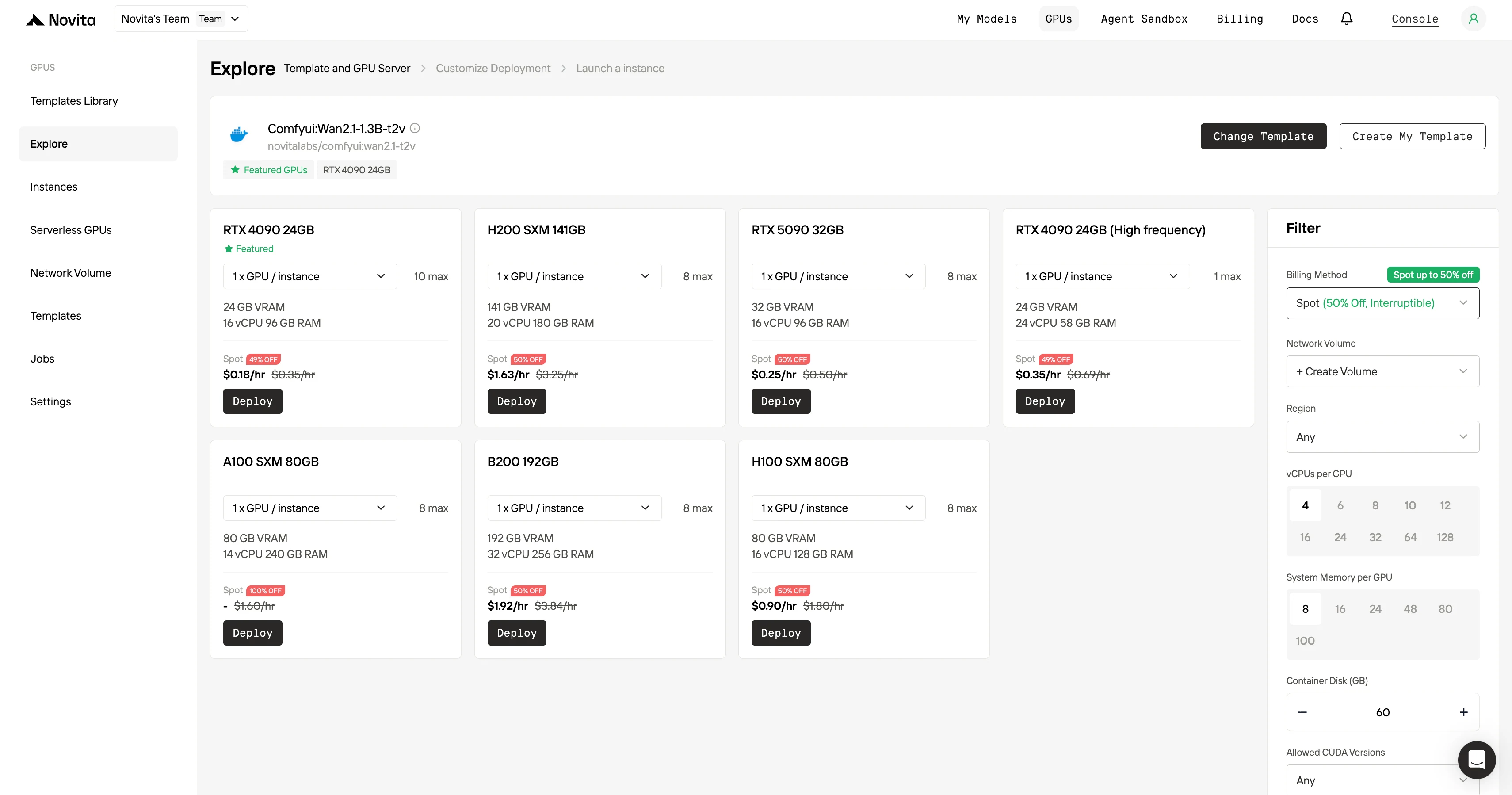 spot instance price