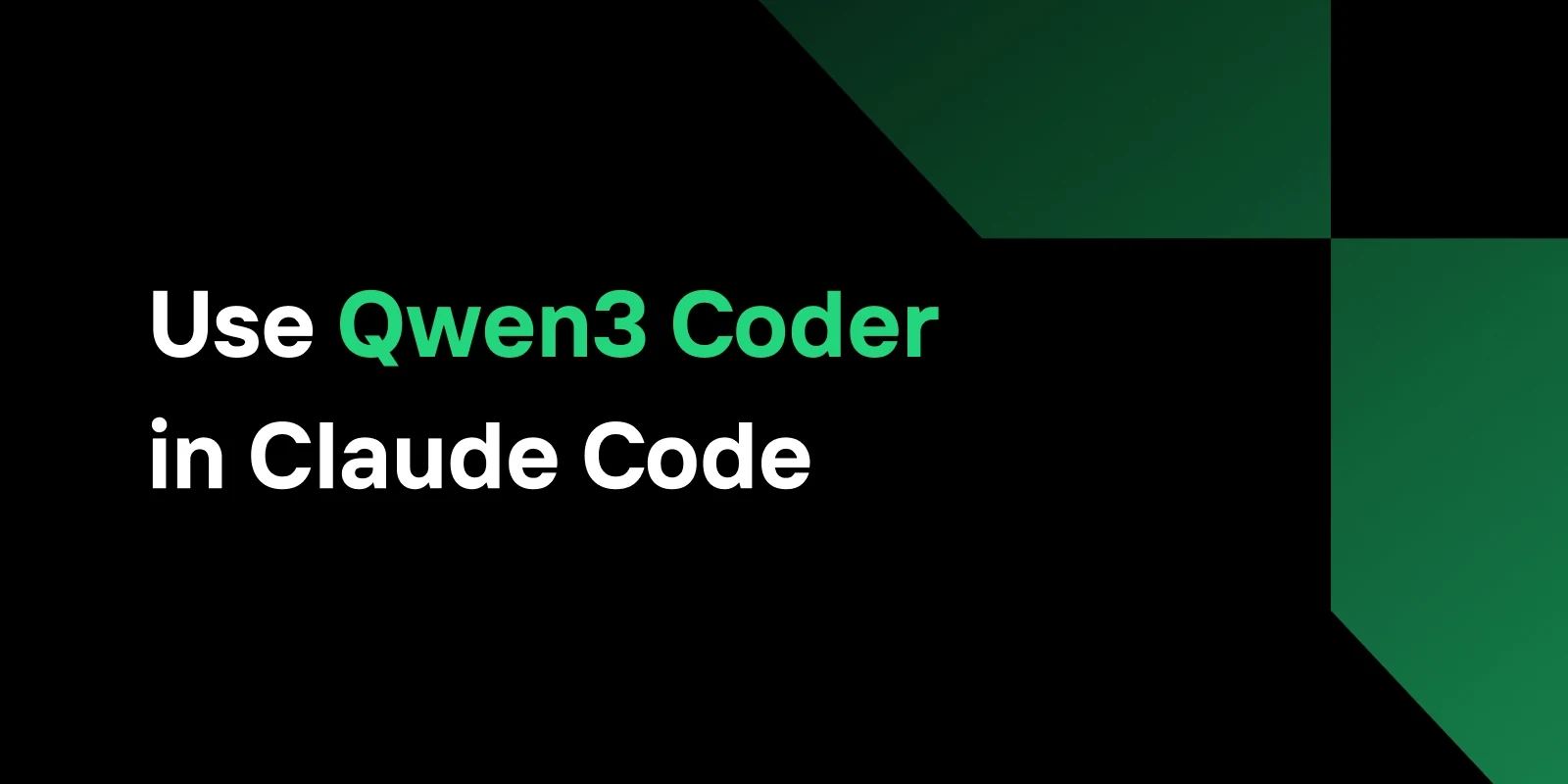Use Qwen3-Coder-480B-A35B-Instruct in Claude Code: A Practical Guide