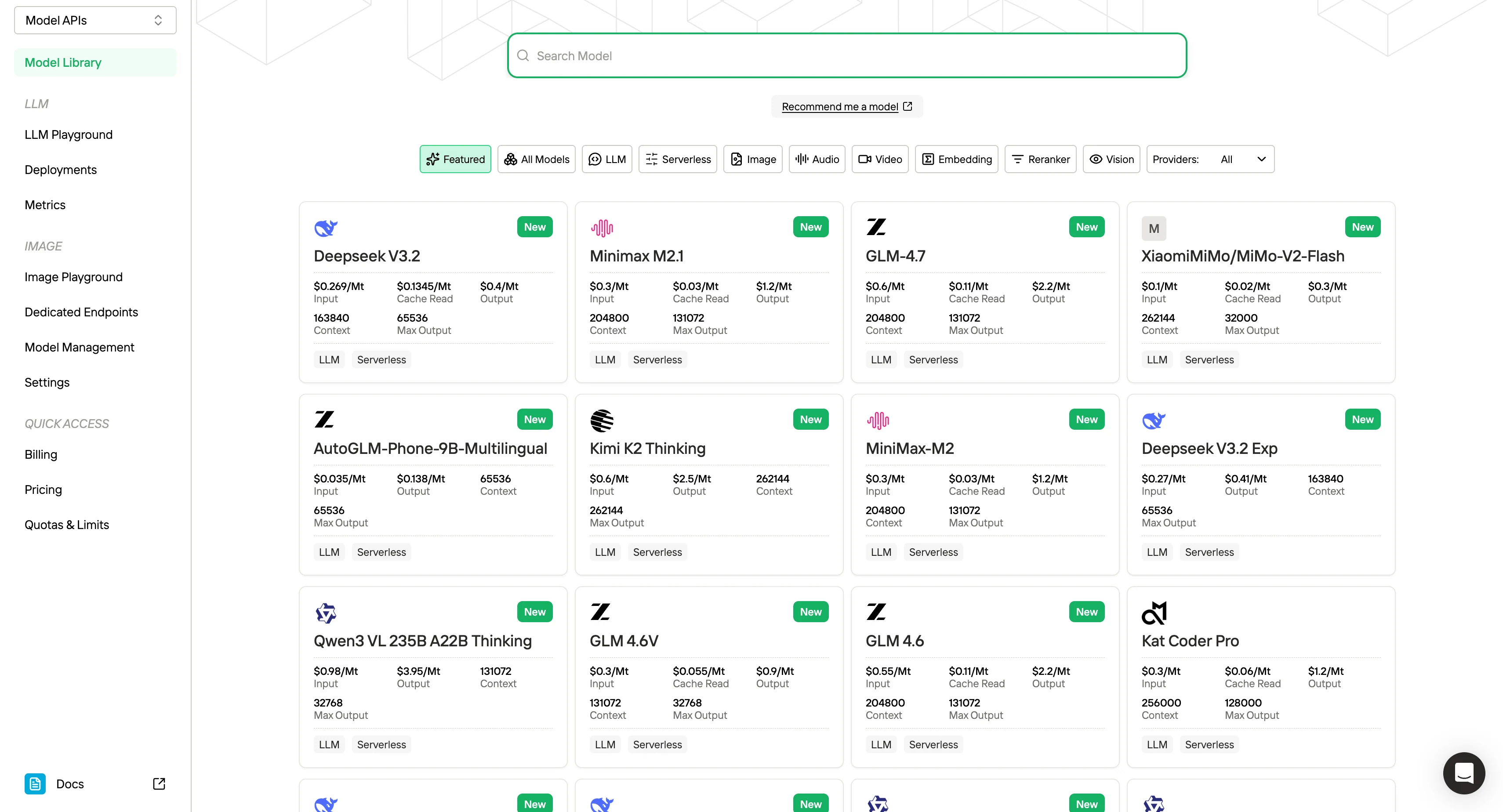 Novita AI 也提供 GLM 4.7 的 API