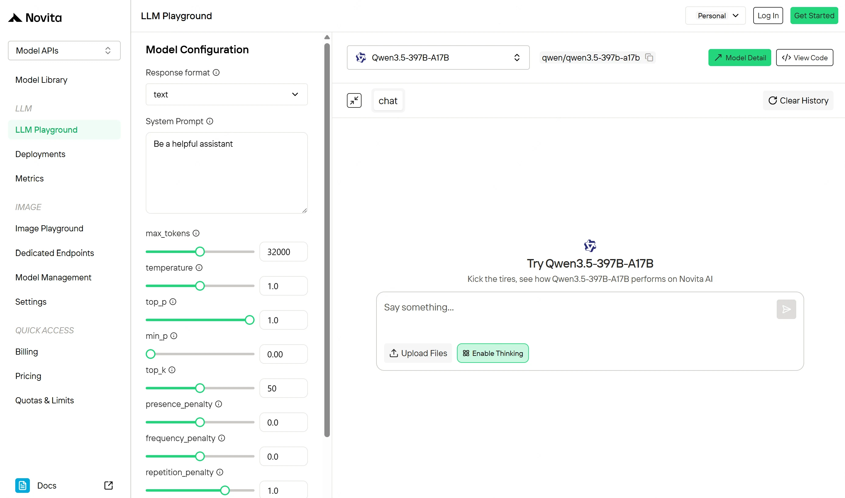 novita playground で deepseek ocr2 を試す - セットアップ不要、コード不要
