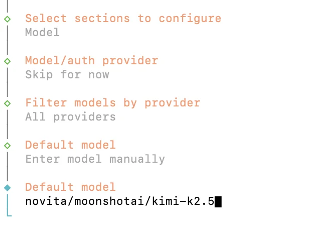 Exécution de la configuration OpenClaw : comment configurer le modèle dans OpenClaw