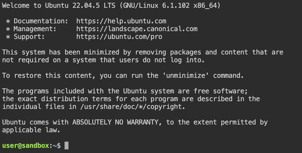 Anmeldung bei Hermes auf Novita Sandbox