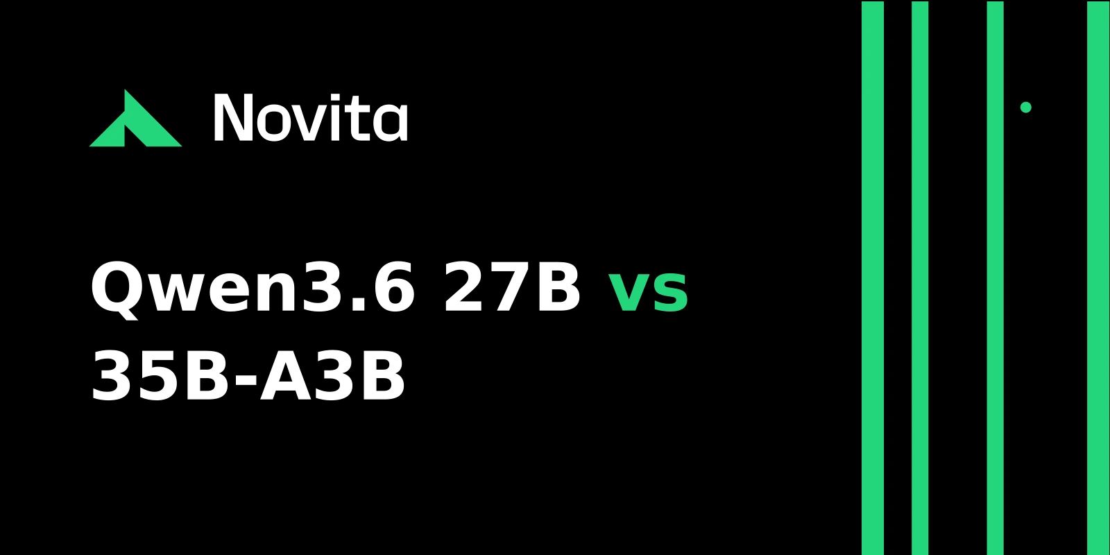 Qwen3.6 27B vs 35B-A3B on Novita AI: Which Model Should You Use?