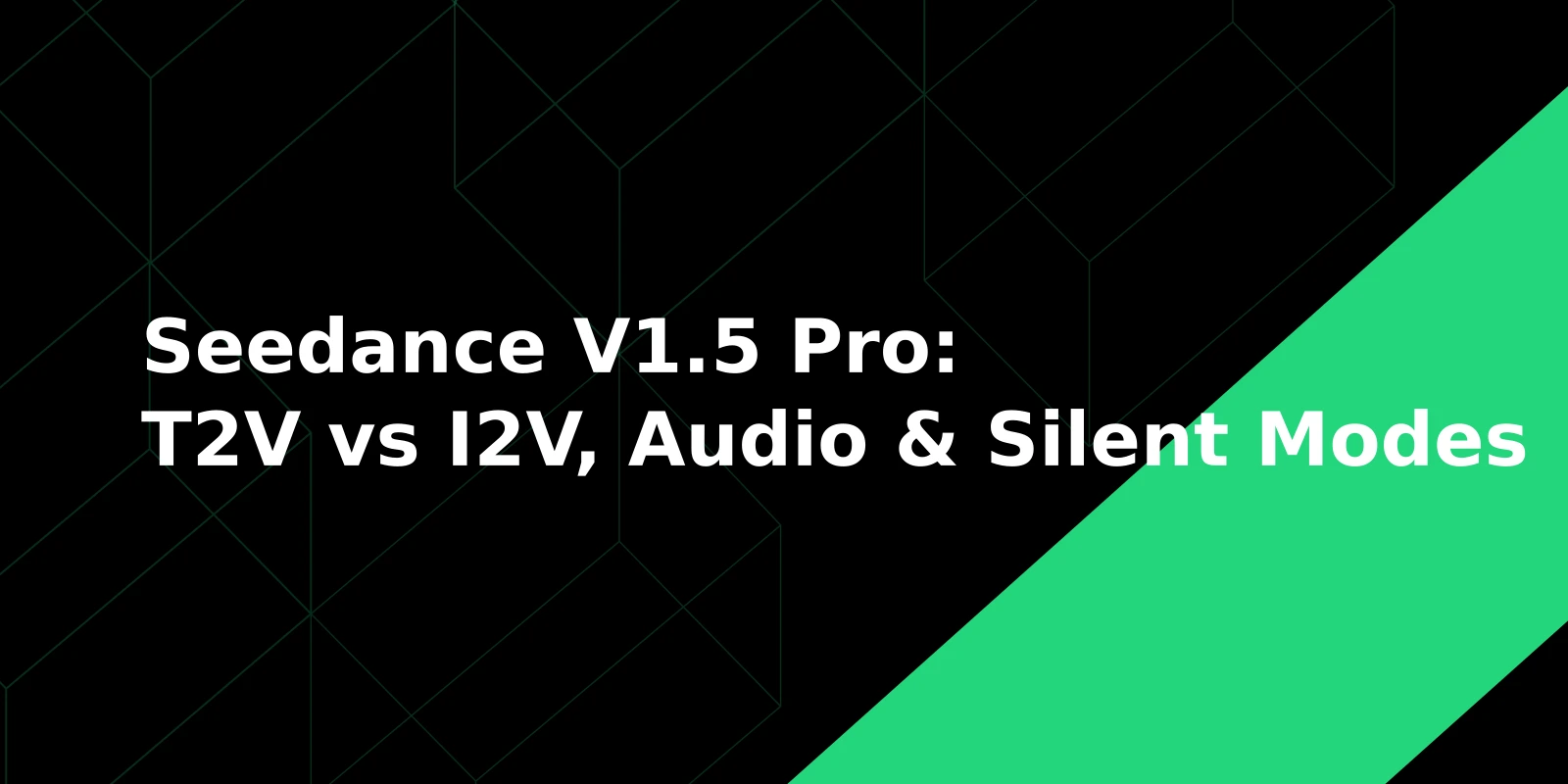 Seedance V1.5 Pro en Novita AI: Texto a Video vs Imagen a Video, Modos con Audio y Silencio