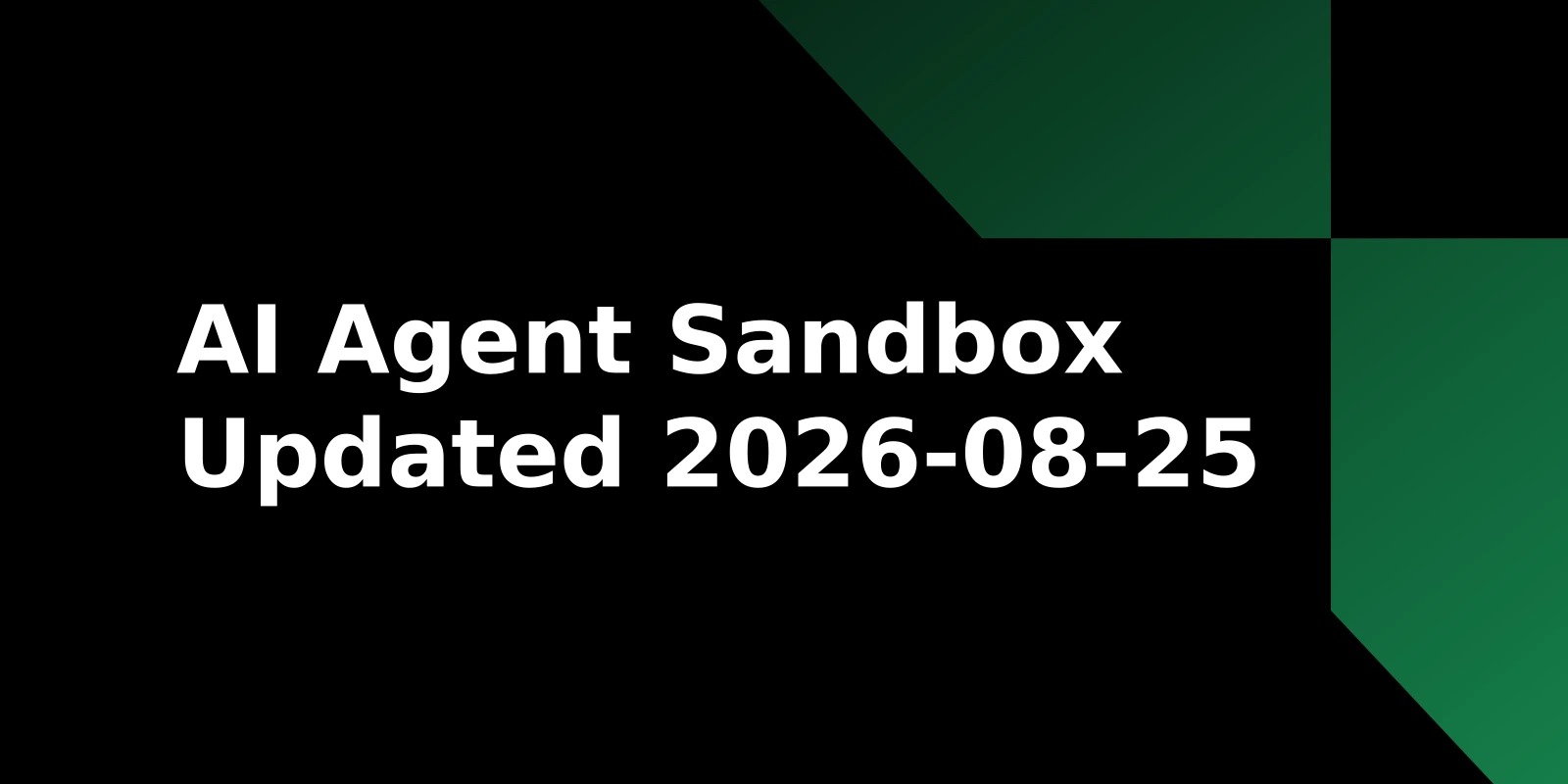 What Is an AI Agent Sandbox?
