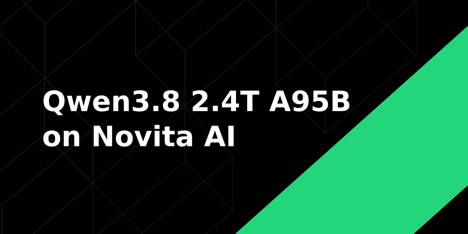 Qwen3.8 2.4T A95B on Novita AI: Open-Weight Model Access and Pricing
